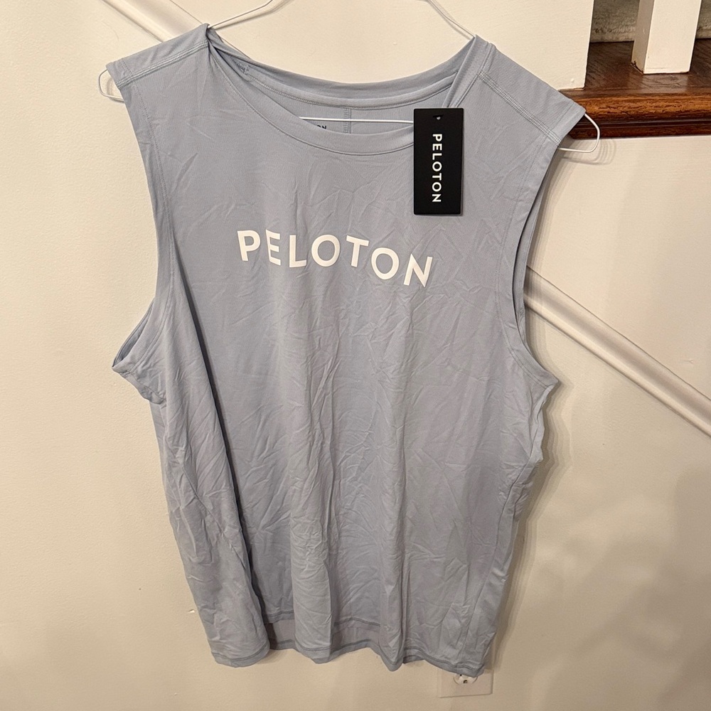 Peloton Men’s Sky Blue Strive Tank (NEW WITH TAGS)